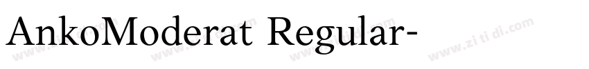 AnkoModerat Regular字体转换